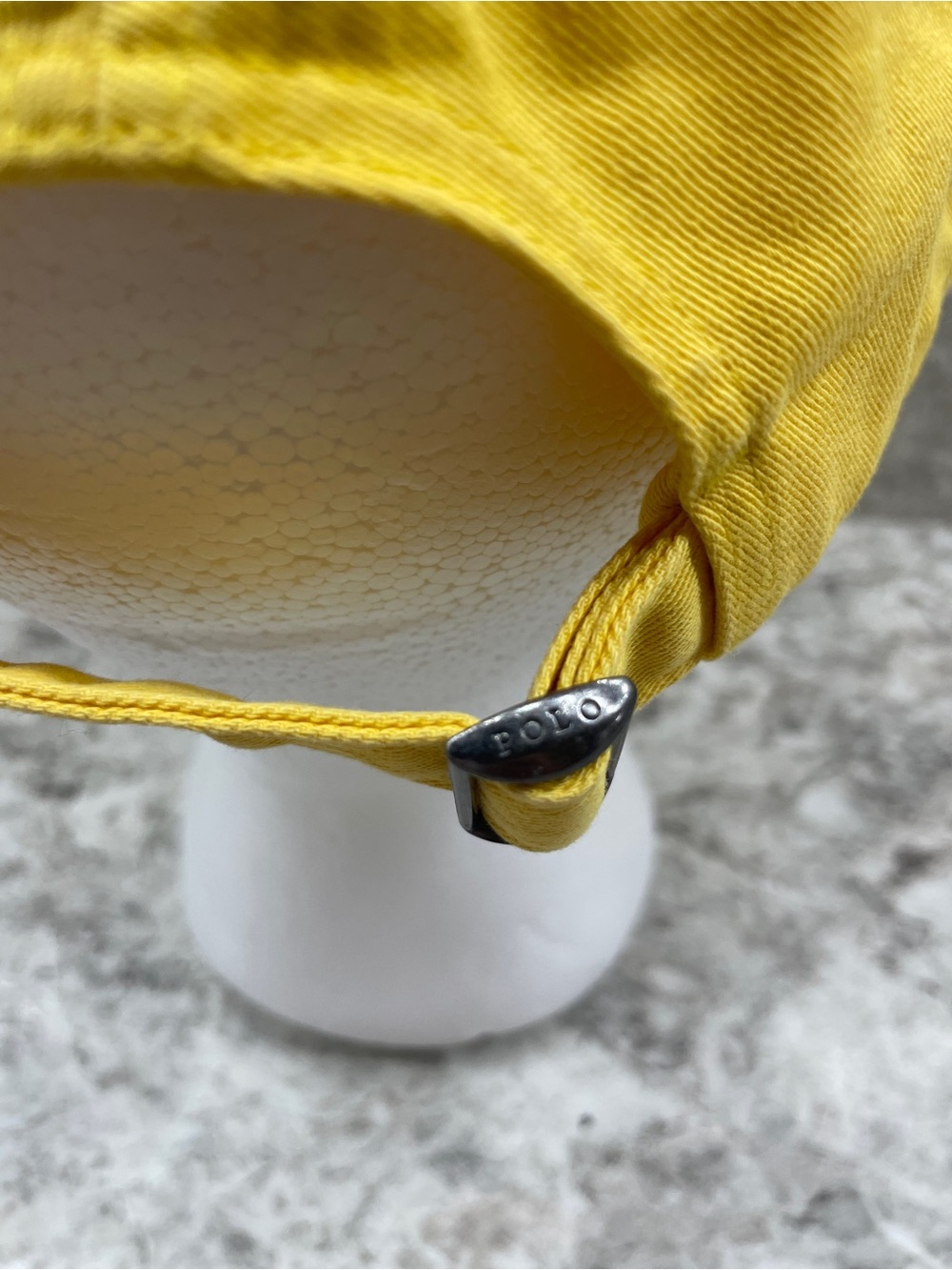 POLO by RALPH LAUREN yellow baseball hat/ cap with blue emblem - Picture 4 of 7